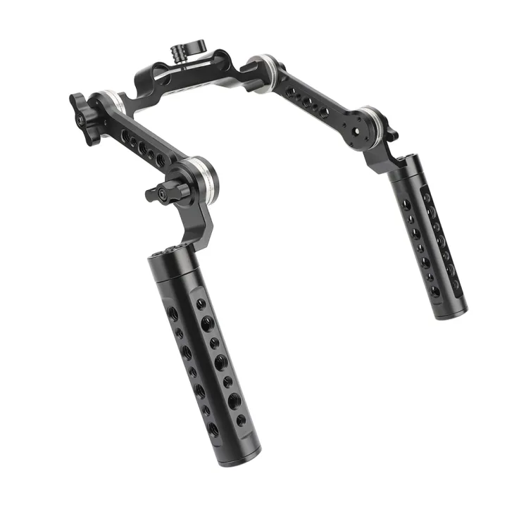 KIMRIG%20Aluminum%20Cheese%20Handgrip%20Rig%20With%20Strengthening%20ARRI%20Rosette%20Magic%20Arm%20&%2015mm%20Rod%20Clamp%20For%20Dslr%20Shoulder%20Mount%20Rig%20-%20Image%203