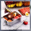 Stainless Steel Bento Box Metal Lunch Box Food Storage Containers with Lockable Clips Lunch Snack Boxes for Work,School. 