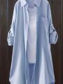 Plus Size Women Breathable Blouse Korean Shirt New Popular Loose Casual Fashion Simple Solid Female Long Sleeved Top Of Clothing. 