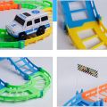 90 PCS Race Track Set Toy Car Adventure Playset for Kids Boys Girls Toddlers, Preschool Educational Puzzle Vehicle Toy, Creative DIY Track Builder City Rescue Car Toys, Birthday Gift for 3 4 5 6 7 8 Year Old Children Indoor Outdoor Fun. 