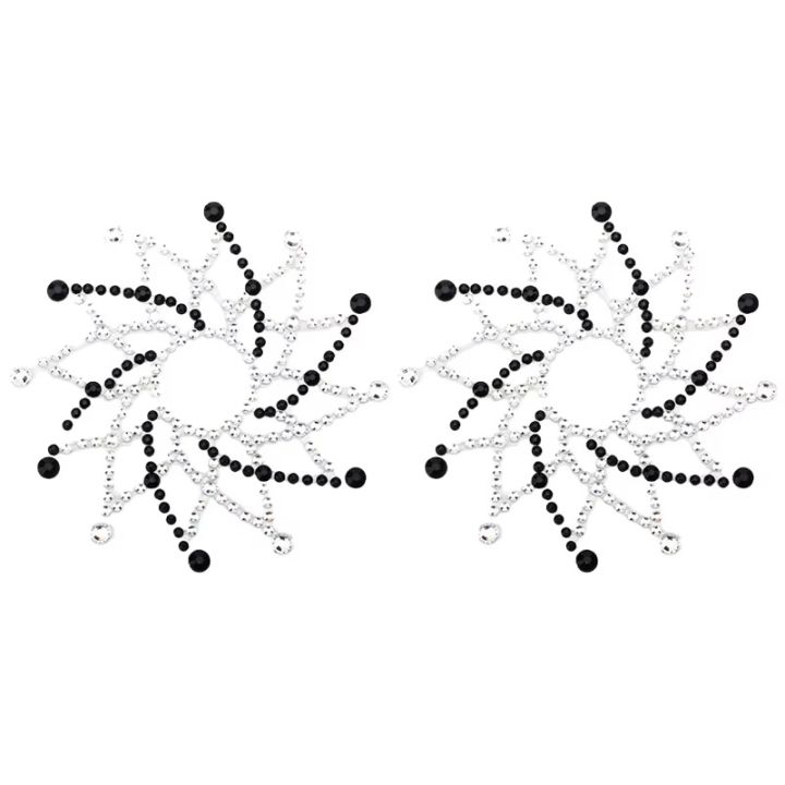 1 Pair  Nipple Transparent Self Adhesive Breathable Comfortable Stickers Rhinestone Breast Petals Lingerie Pasties Bras