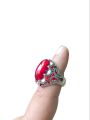 Anari yaqoot Turkish Stylish Stone Ring Turkish Design Rings For Men and Boys Fashion Stylish New Design Rings Stainless Steel /Anari Yaqoot stone /anari yaqoot gemstone/red stone.. 