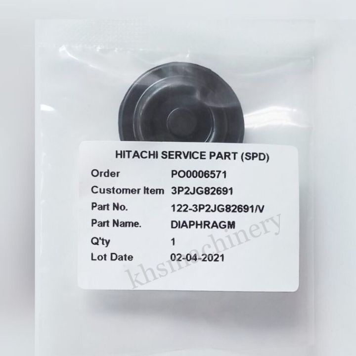 Hitachi water pump parts 1000% genuine diaphragm rubber Air Supply diaphragm