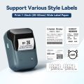 Niimbot B1 Label Printer Portable Handheld Thermal Maker Bluetooth Barcode QR Code Sticker Paper Color Rolls Labeller White Tag. 