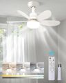 Socket Fan Light Original - Cool Light LED – Ceiling Fans with Lights and Remote Control, Replacement for Lightbulb - Bedroom, Kitchen, Living Room. 