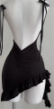 Sleeveless Backless Ruffles Mini Dress Women Summer Y2K Lace Up Black Bodycon Dresses Party Club Streetwear 2025 New Sundress. 