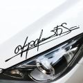 Personalized Car Sticker Schumacher Art Signature Lamp Eyebrows Die-Cut Auto Parts Decoration Vinyl Decals. 