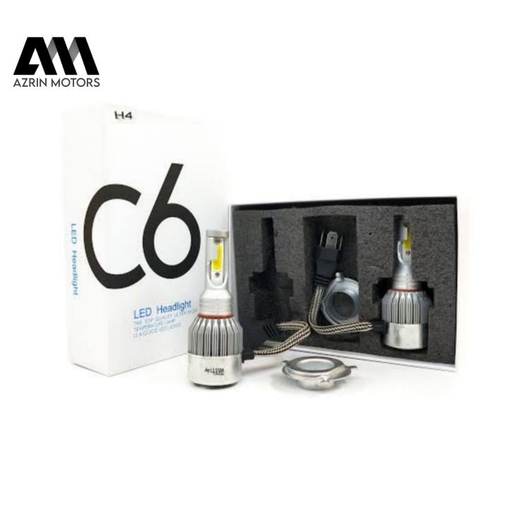 C6 LED Headlights H4 1 Piece