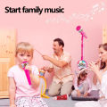 Kids Microphone with Stand Karaoke Mic Speaker with Lights Music Instrument Toys Singing Machine Birthday Gift for Girl Boy. 