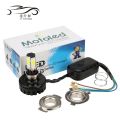 Bike Led Headlight Bulb M6 Headlight Lamp with Flasher 3 in 1 Modes for Motorcycle Universal. 