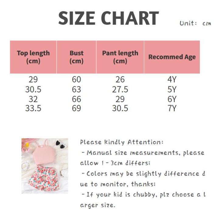2PCS%20Summer%20Children%20Girl%20Lovely%20Clothes%20Set%20Pink%20Sling%20Short%20Sleeveless%20Top+Flower%20Shorts%20Daily%20Casual%20Wear%20Kids%20Girl%204-7%20Years%20-%20Image%206