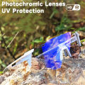 New Photochromic Cycling Sports Sunglasses Unisex UV400 Color Film Lenses Sun Glasses Men Women Biking Goggles.