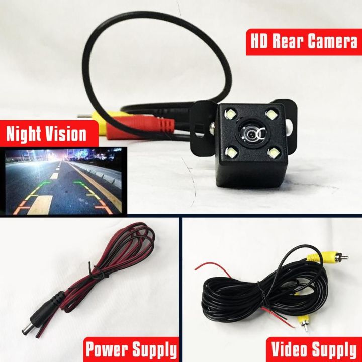 Universal 4 LED Car Rear View Night Vision Water Proof Camera Premuim ...