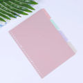4 Pcs Colorful Separator Sheets A5 File Dividers Paper Dividers Loose Leaf Page Markers Binder Tabs Index Classified Labels. 