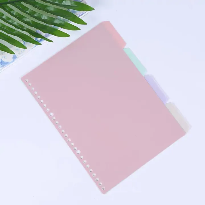 4%20Pcs%20Colorful%20Separator%20Sheets%20A5%20File%20Dividers%20Paper%20Dividers%20Loose%20Leaf%20Page%20Markers%20Binder%20Tabs%20Index%20Classified%20Labels%20-%20Image%203