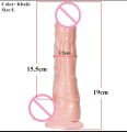 18+ Realisticc 19cm 3.5cm Flesh Color Silicon Dildoo. 