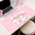 Pink My M-melody Anime Mousepad Cartoon Cute Kawaii Mouse Pad Soft Keyboard Pad Pc Accessories Table Mat Gaming Cabinet Carpet.