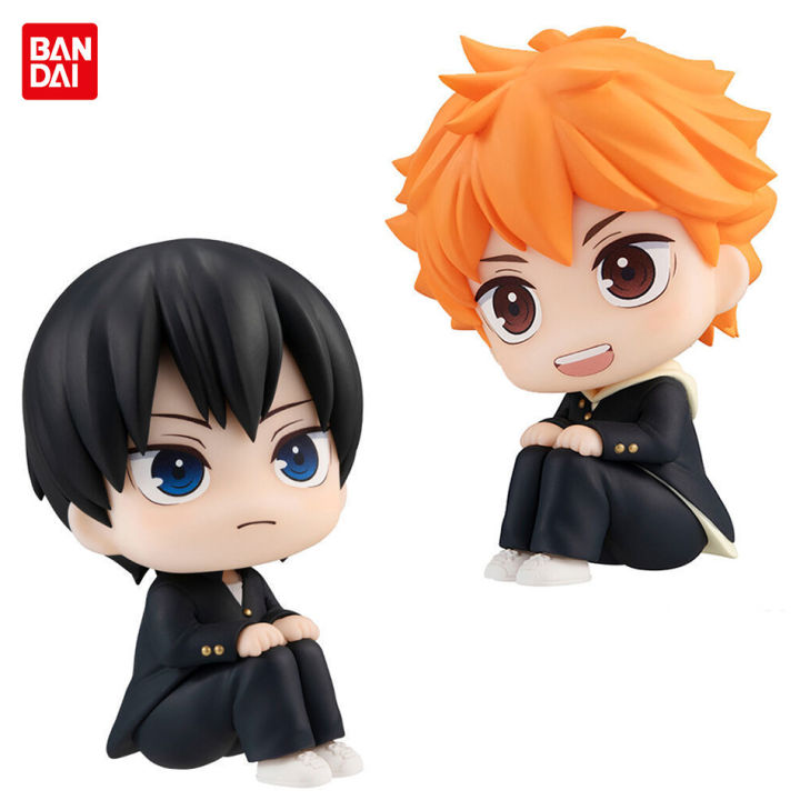10cm Anime Haikyuu Figure Hinata Shoyo Tobio Kageyama 2pcs Set Action Figural Doll Toy Car Kawaii Decoration PVC Model Kids