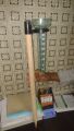Garden Rain Gauge with Wooden Stand.
