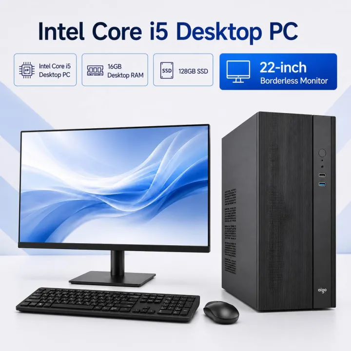 Intel%20Core%20i5%20Desktop%20PC%2016GB%20RAM%20128GB%20SSD%202GB%20Graphics%20with%2022-inch%20Borderless%20Monitor%20and%20Keyboard%20Mouse%20Set%20%E2%80%93%20New%20-%20Image%202