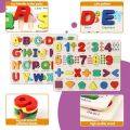 Wood puzzles for Toddlers, Learning Puzzles Toys for Preschool Year Old Birthday S Numbers Board. 