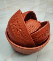 Clay made bowl set 5 pcs /Matir bati set 5 pcs. 