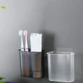 Wall Mount Toothbrush Holder For Bathroom Self Adhesive Wall Mounted Tooth Brush Holder For Electric Toothbrush Toothpaste Razor.
