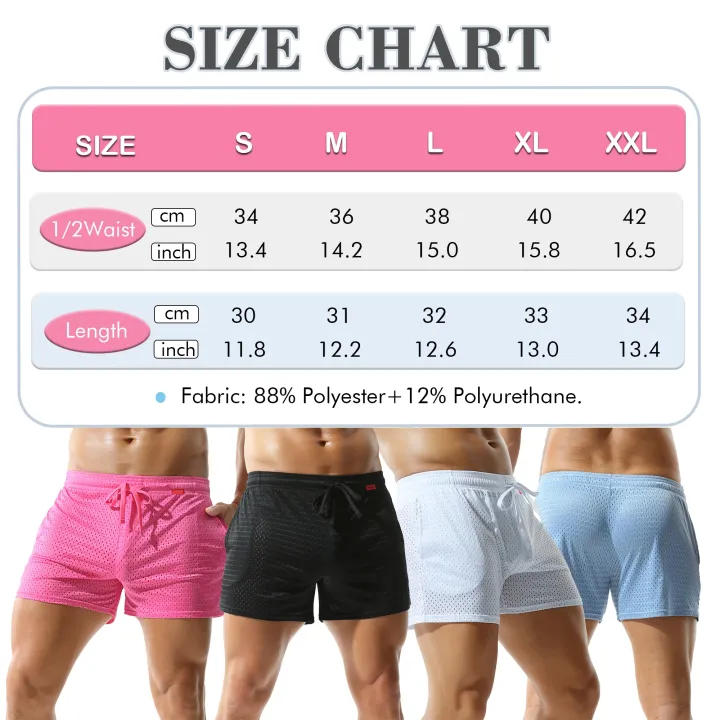 Solid-coloured%20Men's%20Mesh%20Thin%20Section%20Loose%20Fashion%20Pockets%20Elastic%20Large%20Size%20Sleep%20Bottom%20Boxer%20Shorts%20Homewear%20-%20Image%206