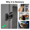 4pcs Easy-to-Install Refrigerator and Freezer Door Locks No Tools or Drilling Required Suitable for Refrigerators Cabinets. 