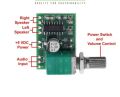 PAM8403 3W Stereo Audio Amplifier Board with Volume Controller 5VDC. 
