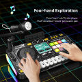 DJ Controller for Kids DJ Disc Player Electronic Keyboard  DJ Mixer Table with  Microphone Dynamic Lighting Effects. 