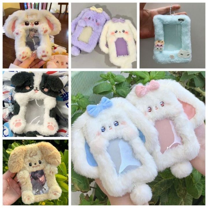 Cute%20Cartoon%20Rabbit/Dog/Cat%20Plush%20Photocard%20Case%20Photo%20Card%20Holder%20Portable%20INS%20Card%20Case%20Students%20Idol%20Photos%20Protective%20Cover%20-%20Image%205