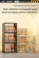 Pop Mart 3-Tier Acrylic Display Case - Dustproof Step Shelf for Anime Cars, Action Figures & Jewelry Organizer. 