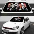 Horrible Friends Killer Movie Holographic Windshield Sunshade Car Front Windshield 70x130cm Sun Visor Heat Reflector.