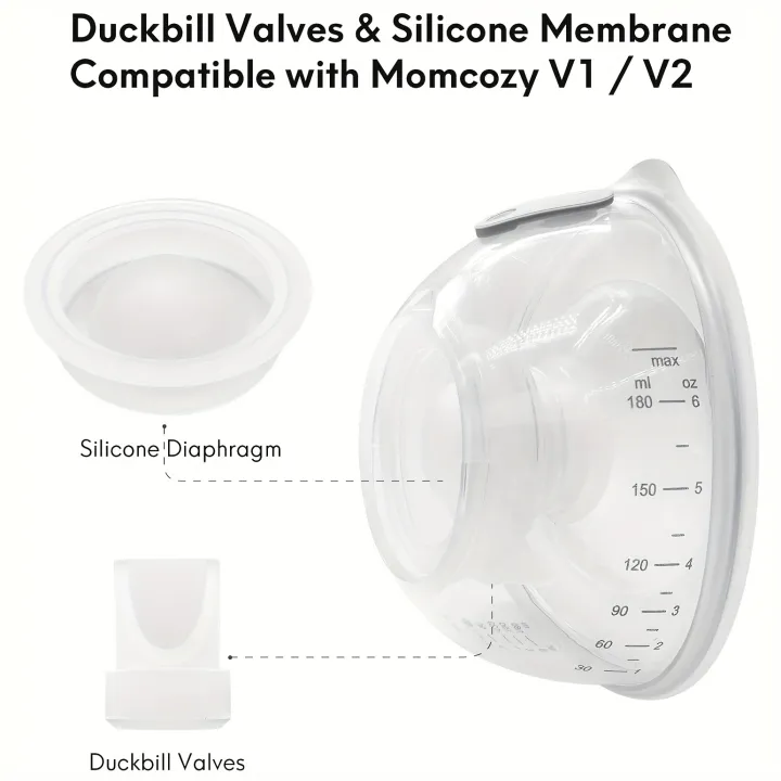 4%20Duckbill%20Valves%20and%202%20Silicone%20Diaphragms%20for%20Momcozy%20V1/V2%20Wearable%20Breast%20Pump%20Replacement%20Parts,%20Breast%20Pump%20Seals%20-%20Image%203