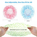 1/3PCS Women Shower Cap Fashion Wave Point Shower Hat Waterproof Elastic Reusable Bath Hat Hair Salon Spa Bathroom Supplies. 