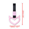 1pc Colorful Car Tow Strap Tsurikawa Ring Heart JDM Train Bus Handle Hand Strap Styling Drift Charm Strap Auto Accessories. 