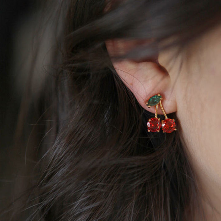 2024%20Red%20Zircon%20Cherry%20Leaf%20Stud%20Earrings%20Women%20Piercing%20Jewelry%20For%20Fashion%20Crystal%20Dangle%20Party%20Prom%20Birthday%20Wedding%20%20-%20Image%202