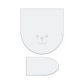 YOMDID 2pcs Easter Bunny Sewing Template DIY Storage Bag Quilting Template Handmade Storage Bag Crafting Creative Sewing Tool.