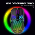 Wireless Gaming Mouse Mouse with Honeycomb Shell Side Buttons Wireless Mouse for PC/Tablet/Desktop/Office/Games. 