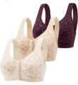 Front open button bra -Ladies Bras - Classic  Bras for Women - Casual Bras for Girls - Ladies Brazier - Stylish Cotton Padded Bras for Women random colors and designs. 