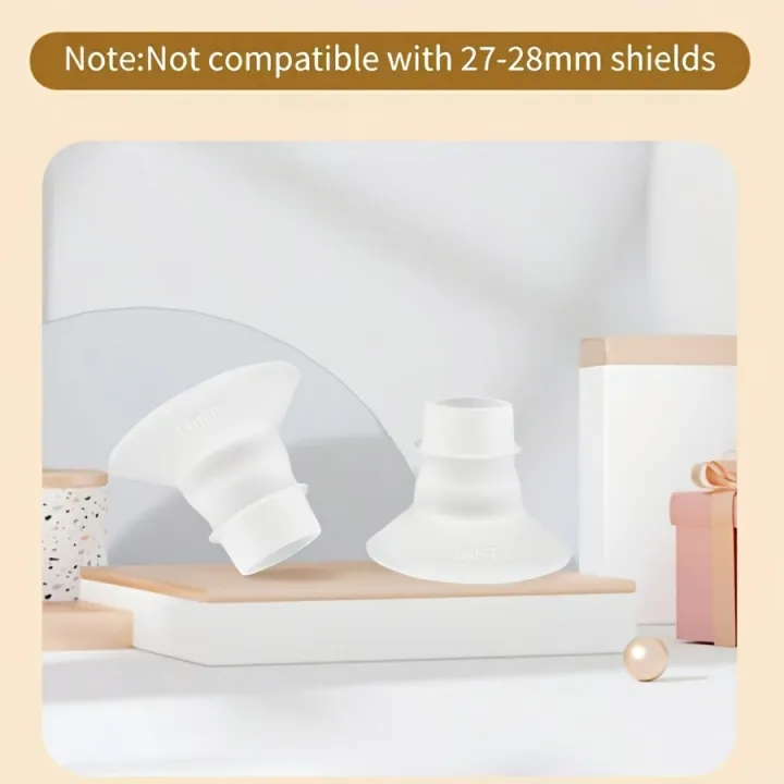 2Pcs%20Silicone%20Flanges%20Insert%20Breast%20Pump%20Accessories%20Wearable%20Pump%20Parts%20for%2024mm%20Flange/Shield%20-%20Image%203