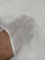 Pure Viscose Linen Self Print Dupatta White For Girl's/Women's (DyeAble Stuff). 