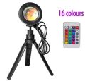 Sunset Lamp 16 color Tripod Stand Remote control system Plug in system.