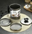 KITCHEN OIL FILTER POT STRAINER. 