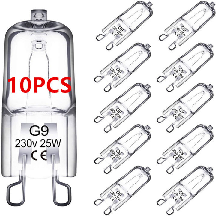 Wholesale 10PCS G9 220V 20W 25W 40W Eco Halogen Light Bulbs Capsule LED Lamp Bulbs Inserted Beads Crystal Lamp Halogen Bulb