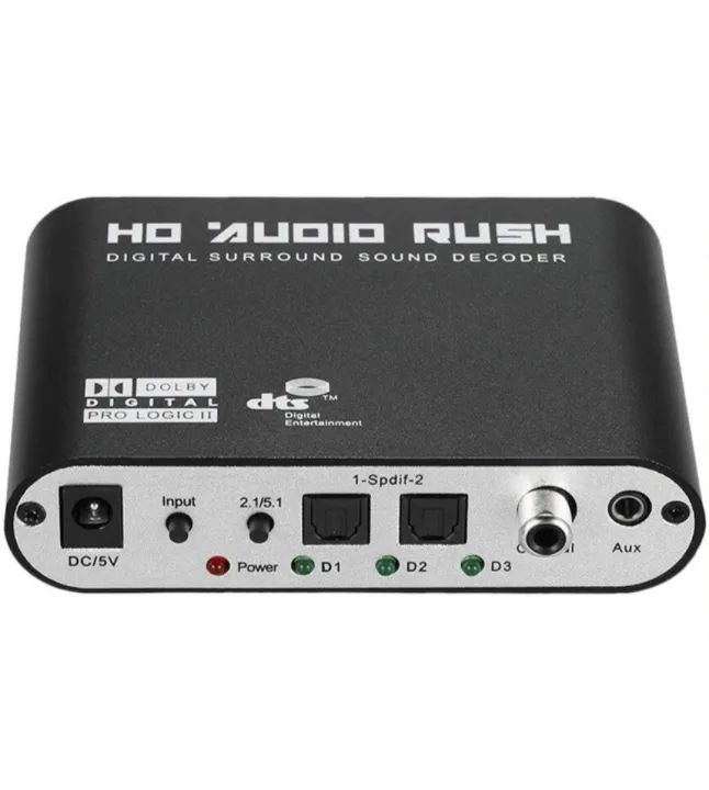 Digital 5.1 Amplifier Analog Audio decoder SPDIF Coaxial Stereo to RCA ...