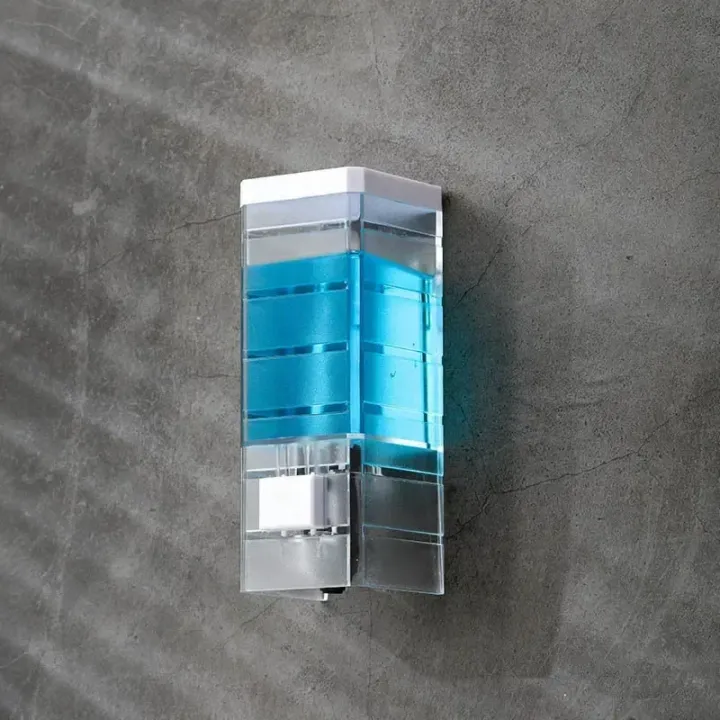 Non-punching%20Manual%20Press%20Soap%20Dispenser%20Wall%20Hanging%20Traceless%20Paste%20Disinfectant%20Bottle%20Bathroom%20Transparent%20Soap%20Dispenser%20-%20Image%202