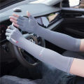 1pair Sport Arm Sleeves Cycling Running Fishing Climbing Arm Cover Sun UV Protection Ice Cool Sleeves With 5-finger Cuff Outdoo.