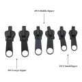 3 Sizes Universal Instant Fix Zipper Repair Kit Replacement Zip Slider Teeth Rescue Sewing Clothes Bag Zippers Tool Accessories. 